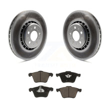 Charger l&#39;image dans la galerie, Front Coat Brake Rotors Ceramic Pad Kit For Volvo XC90 With 336mm Diameter Rotor