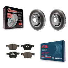 Charger l'image dans la galerie, Front Coat Brake Rotors Ceramic Pad Kit For Volvo XC90 With 336mm Diameter Rotor