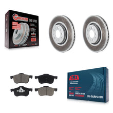 Charger l'image dans la galerie, Front Coated Brake Rotor Ceramic Pad Kit For Volvo S60 With 316mm Diameter