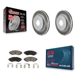 Front Coated Brake Rotor Ceramic Pad Kit For Suzuki Forenza Reno Chevrolet Optra