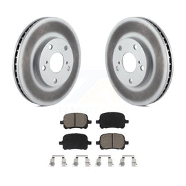 Front Coat Disc Brake Rotors Ceramic Pad Kit For Toyota Camry Avalon Lexus ES300