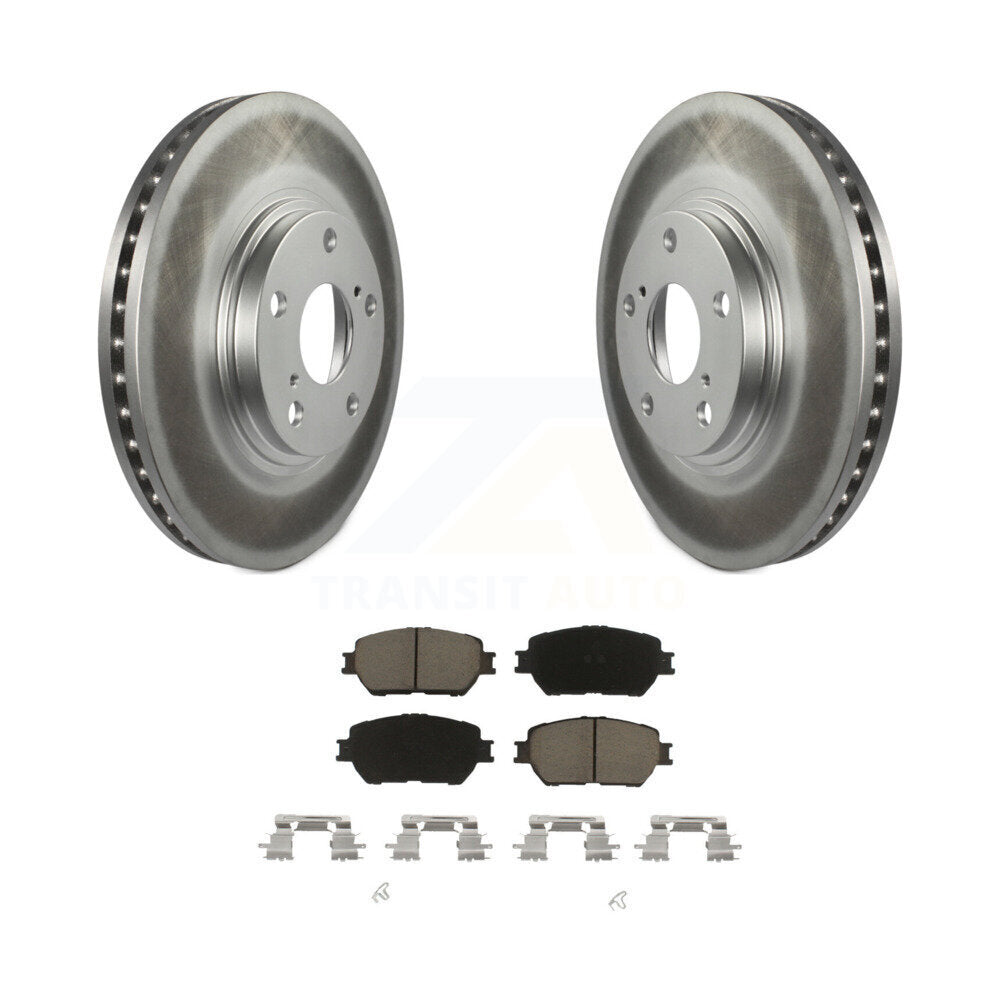 Front Coated Disc Brake Rotors And Ceramic Pads Kit For Toyota Camry