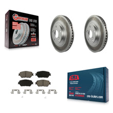Charger l'image dans la galerie, Front Coated Disc Brake Rotors And Ceramic Pads Kit For Toyota Camry