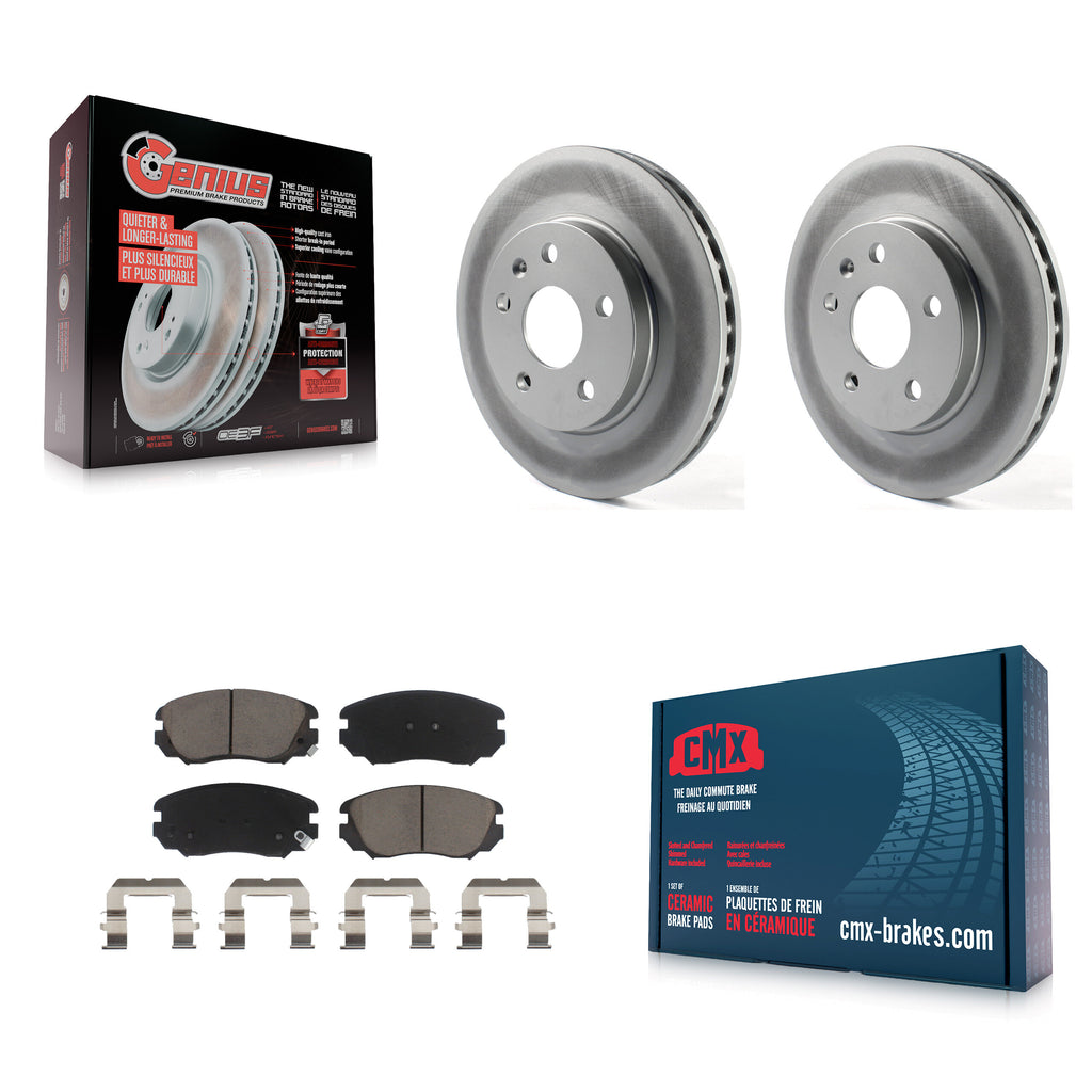 Front Coat Brake Rotor Ceramic Pad Kit For Chevrolet Malibu Buick LaCrosse Regal