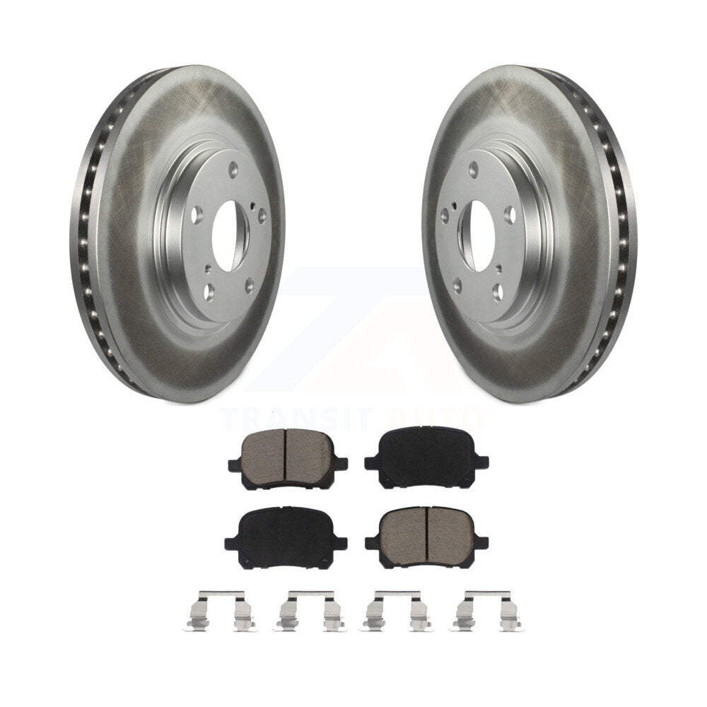 Front Coated Disc Brake Rotors And Ceramic Pads Kit For 1999-2001 Lexus RX300