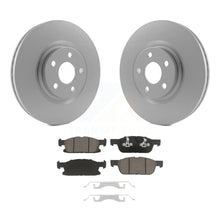 Charger l&#39;image dans la galerie, Front Coated Disc Brake Rotors And Ceramic Pads Kit For Ford Edge