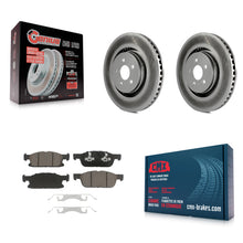 Charger l'image dans la galerie, Front Coated Disc Brake Rotor Ceramic Pad Kit For Ford Edge Lincoln MKX Nautilus