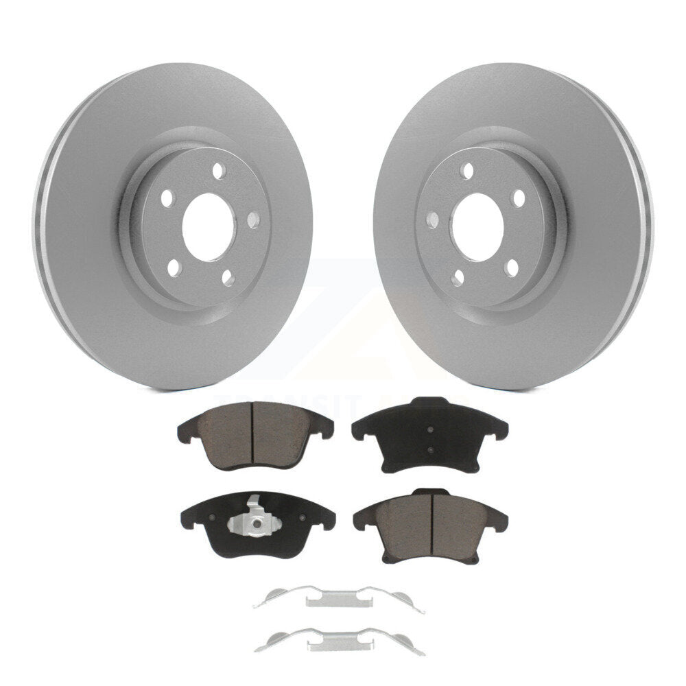 Front Coat Disc Brake Rotor Ceramic Pad Kit For Ford Police Responder Hybrid SSV