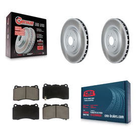 Front Coated Disc Brake Rotors And Ceramic Pads Kit For Mitsubishi Lancer