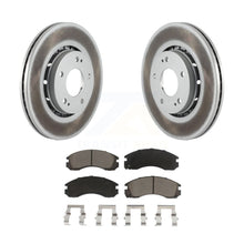 Charger l&#39;image dans la galerie, Front Coated Disc Brake Rotors And Ceramic Pads Kit For Mitsubishi Lancer