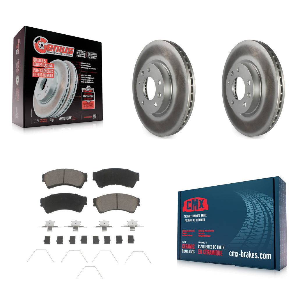 Front Coat Brake Rotor Ceramic Pad Kit For Ford Fusion Mazda 6 Lincoln MKZ Milan