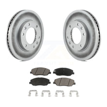 Load image into Gallery viewer, Front Coated Disc Brake Rotor &amp; Ceramic Pad Kit For Kia Sedona Hyundai Entourage