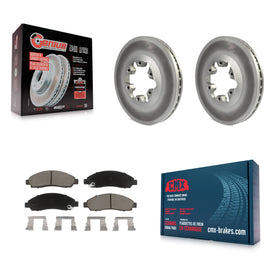 Front Coated Brake Rotor Ceramic Pad Kit For Chevrolet Colorado GMC Canyon Isuzu