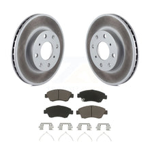 Charger l&#39;image dans la galerie, Front Coated Disc Brake Rotors And Ceramic Pads Kit For Honda Civic