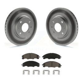 [Front] 2008-2011 Ford Focus Premium Coated Rotors & Ceramic Pads Brake Kit For Max Braking