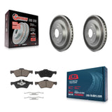 Front Coated Brake Rotor & Ceramic Pad Kit For Ford Escape Mercury Mariner Mazda
