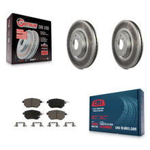 Charger l'image dans la galerie, Front Coated Disc Brake Rotors &amp; Ceramic Pad Kit For Nissan Murano Altima Maxima