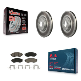 Front Coated Brake Rotors Ceramic Pad Kit For INFINITI Nissan G37 Murano G35 M35