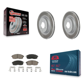 Front Coated Disc Brake Rotors And Ceramic Pads Kit For INFINITI G35 Nissan 350Z