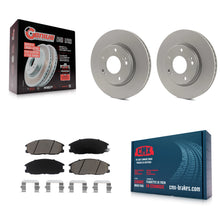 Charger l'image dans la galerie, Front Coated Disc Brake Rotors And Ceramic Pads Kit For Hyundai Santa Fe