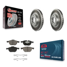 Charger l'image dans la galerie, Front Coated Disc Brake Rotors And Ceramic Pads Kit For Mazda 3 Sport