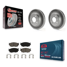 Charger l'image dans la galerie, Front Coated Disc Brake Rotors &amp; Ceramic Pad Kit For Hyundai Accent Kia Rio Rio5