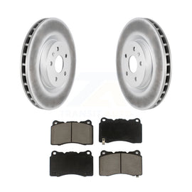 Front Coated Disc Brake Rotors And Ceramic Pads Kit For Buick Regal Pontiac G8
