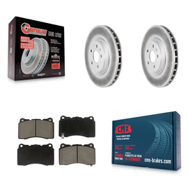 Front Coated Disc Brake Rotors And Ceramic Pads Kit For Buick Regal Pontiac G8