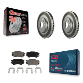 [Front] 2010-2015 Chevrolet Camaro LT LS Premium Coated Rotors & Ceramic Pads Brake Kit For Max Braking