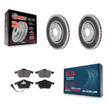 Load image into Gallery viewer, Front Coated Disc Brake Rotor &amp; Ceramic Pad Kit For Volkswagen Jetta Beetle Golf