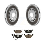 [Front] 2000-2001 Volkswagen Golf 2.0L Premium Coated Rotors & Ceramic Pads Brake Kit For Max Braking