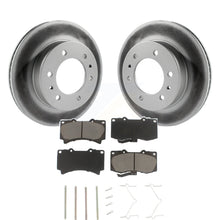 Load image into Gallery viewer, Front Coated Disc Brake Rotors And Ceramic Pads Kit For Hummer H3 H3T