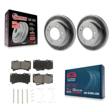 Charger l'image dans la galerie, Front Coated Disc Brake Rotors And Ceramic Pads Kit For Hummer H3 H3T