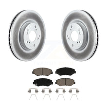 Load image into Gallery viewer, Front Coated Disc Brake Rotor And Ceramic Pad Kit For Honda Civic CR-V Acura ILX