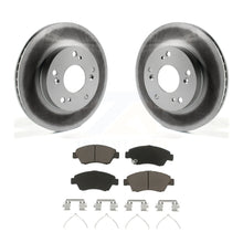 Load image into Gallery viewer, Front Coated Disc Brake Rotors And Ceramic Pads Kit For Honda Civic Acura ILX