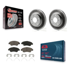 Charger l'image dans la galerie, Front Coated Disc Brake Rotors And Ceramic Pads Kit For Honda Civic Acura ILX