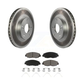 [Front] 2014-2015 Honda Civic Touring Premium Coated Rotors & Ceramic Pads Brake Kit For Max Braking
