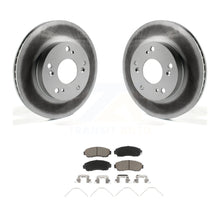 Load image into Gallery viewer, Front Coated Disc Brake Rotors And Ceramic Pads Kit For Honda Civic