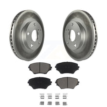 Load image into Gallery viewer, Front Coated Disc Brake Rotors And Ceramic Pads Kit For Toyota RAV4