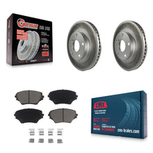 Charger l'image dans la galerie, Front Coated Disc Brake Rotors And Ceramic Pads Kit For Toyota RAV4
