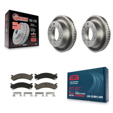 Charger l'image dans la galerie, Front Coat Brake Rotors Ceramic Pad Kit For Chevrolet Express 3500 GMC Savana HD