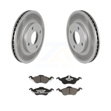 Load image into Gallery viewer, Front Coated Disc Brake Rotors And Ceramic Pads Kit For Ford Focus