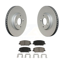 Load image into Gallery viewer, Front Coated Disc Brake Rotors And Ceramic Pads Kit For Kia Forte Forte5 Koup