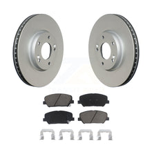 Charger l&#39;image dans la galerie, Front Coat Disc Brake Rotors Ceramic Pad Kit For Hyundai Veloster Kia Forte Koup