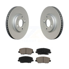 Load image into Gallery viewer, Front Coated Brake Rotor &amp; Ceramic Pad Kit For Kia Forte Hyundai Veloster Forte5