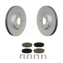 Charger l&#39;image dans la galerie, Front Coated Disc Brake Rotors And Ceramic Pads Kit For Kia Forte Koup Forte5