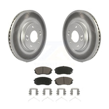 Charger l&#39;image dans la galerie, Front Coated Brake Rotor &amp; Ceramic Pad Kit For Hyundai Sonata Kia Optima Niro EV