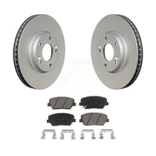 Charger l&#39;image dans la galerie, Front Coated Disc Brake Rotors And Ceramic Pads Kit For 2014-2017 Kia Rondo