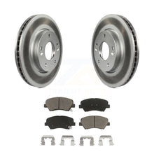 Load image into Gallery viewer, Front Coated Disc Brake Rotors And Ceramic Pads Kit For 2014 Kia Forte5 EX