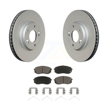 Charger l&#39;image dans la galerie, Front Coated Disc Brake Rotors And Ceramic Pads Kit For Hyundai Sonata